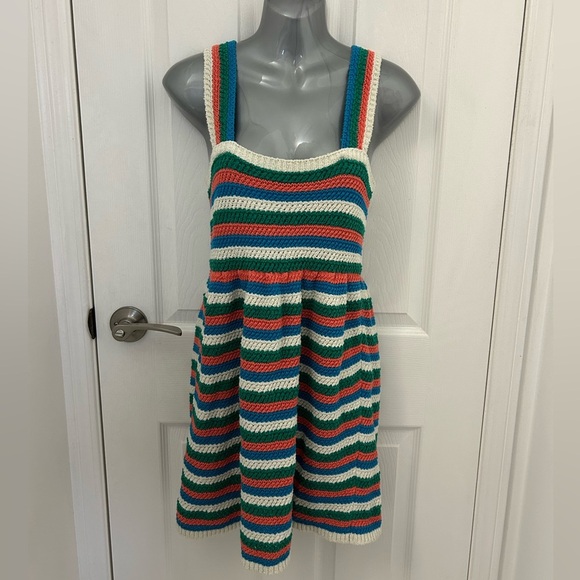 Zara Dresses & Skirts - Zara Knit Striped Mini Dress, Sz L